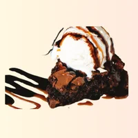 Ice Cream with Chocolate Syrup 2 SAR