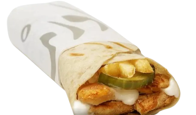 Al Baik Shawarma With Garlic Sauce – Spicy